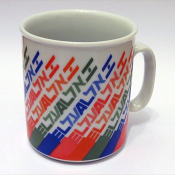 EL AL Coffee Mug, 1980's period. - Advertising