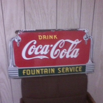 This is my entire Coca Cola sign collection. - Coca-Cola