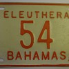 Eleuthera Bahamas License Plate (last stamped in '79)