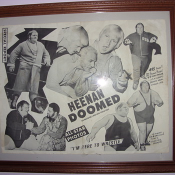 1970s bobby heenan promotinal poster