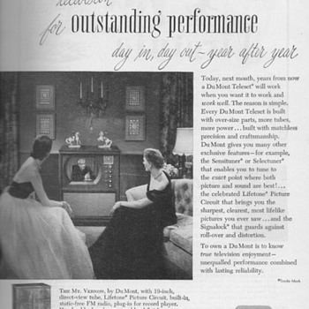 1951 - DuMont Television Advertisement