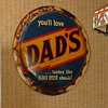 Dad's Root Beer Bottle Cap Sign...Celebrating 75 Successful Years In 2012