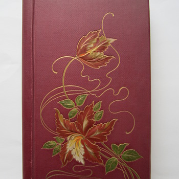 Embossed Jugendstil Postcard Album, containing embossed Christmas Cards - Postcards