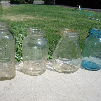 Freshly found buried under collapsed barn. - Bottles
