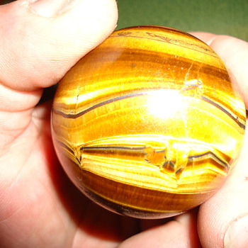 TIGERS EYE ,ALMOST TWO INCHES