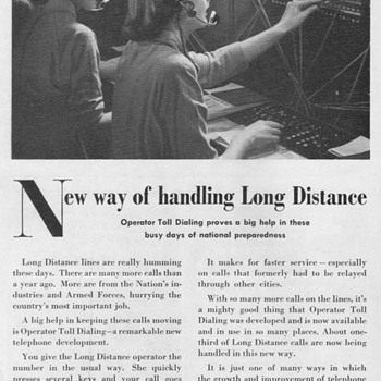 1951 - Bell Telephone Advertisement