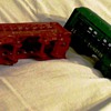 Iron sculptured trains