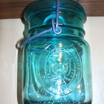 A beautiful blue jar...