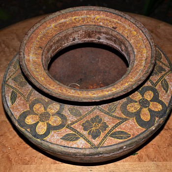 Beautifully Painted Metal Bowl