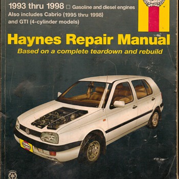 Haynes Repair Manual - VW Golf & Jetta