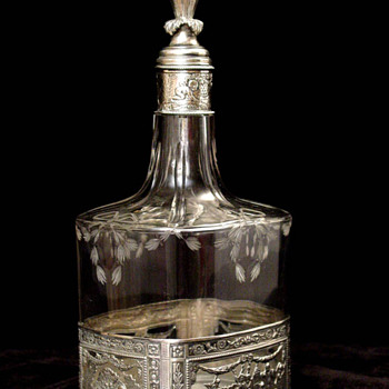 Silver and Glass Decanters