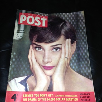 Picture post , Picturegoer, screen pictorial, movie film magazines.  Audrey Hepburn, Norma shearer, merlo Oberon 1930's 40's 50 - Paper