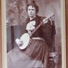 Cabinet card of a woman with her Banjo c. 1890