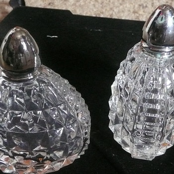 Pretty Little Unusual Salt & Pepper Shakers - Glassware