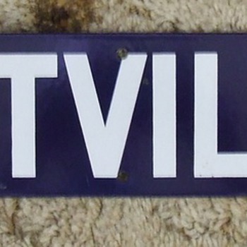 Last Cementville, Texas Street Sign