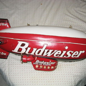 Wooden Replica of the Budweiser "Bud One" Blimp