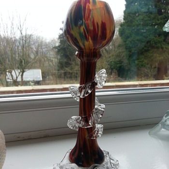 I am guessing Bohemian -1910 - 1930 - Art Glass