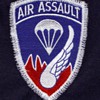 Military patch 187th infantry given in 2002