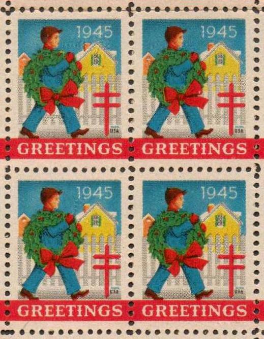 1945 Christmas Seals Mint Sheet of (100) Collectors Weekly