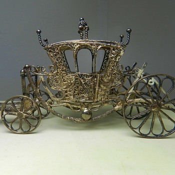 HUGE .800 Silver Filigree Carriage! - Opinions?