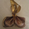 Copper Brooch 1940s ? Calli lilly flower ?