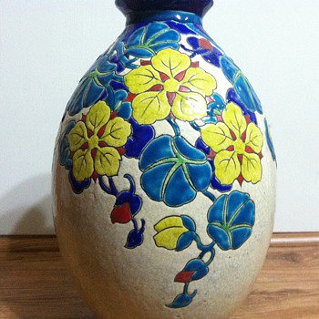 Charles Catteau faience vase - 1941 - Art Pottery