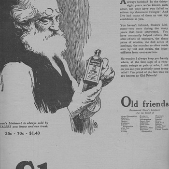 1919 - Sloan's Liniment Advertisement