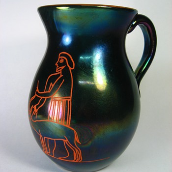 Thomas Webb Egpytian Revival Mug - Art Glass