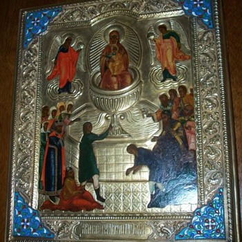 Russian icon of the "Lifegiving Font" c. 1880