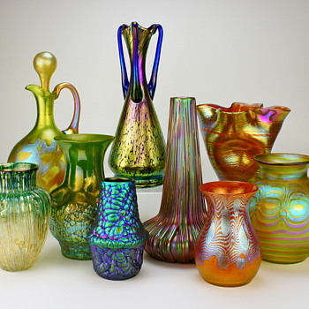 Art Glass grouping...in this case Loetz - Art Glass