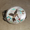 Handmade Zuni turquoise, mop, coral sterling bracelet