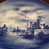  BLUE 17" ROUND PLATE