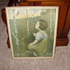 early picture of girl and bird