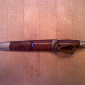Knife with matching Wood Sheath - Tools and Hardware