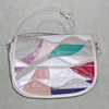 Ladies Leather Color Block Handbag 2