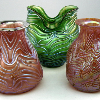 Loetz Pink Crackle Formosa - Art Glass