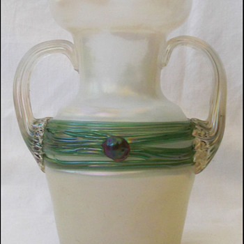 LOETZ  THREADEAD  &  JEWELLED VASE