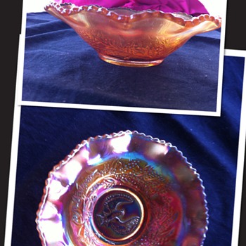 marigold bowl with bird