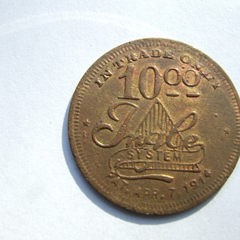 Interesting  Token Dug With A Metal Detector