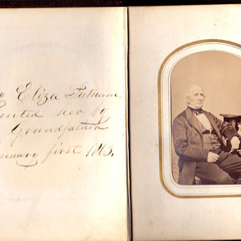 Album  from 1863 , First page - Photographs