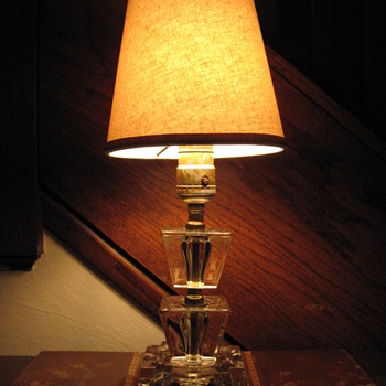 1920S-1930S ART DECO GLASS LAMP BASE - Art Deco