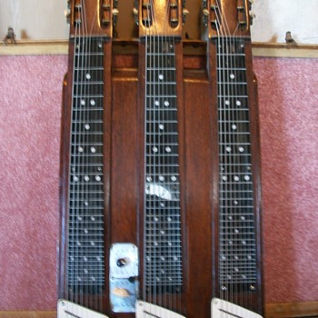 3 neck vintage steel guitar