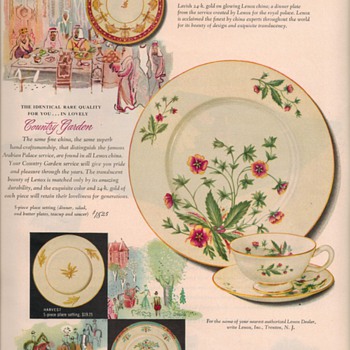 1950 Lenox China Advertisement