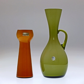 Ekenäs Glassworks, Sweden - Two vases 1960s - Art Glass