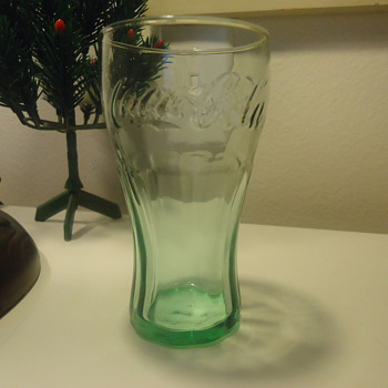 COCA COLA GLASS- GREEN