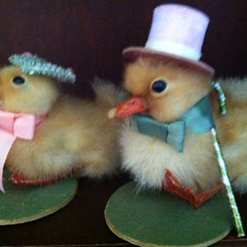 Victorian Ducklings in Easter Attire