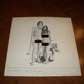 John & Oko Two Virgins Apple Record Label Released 1968