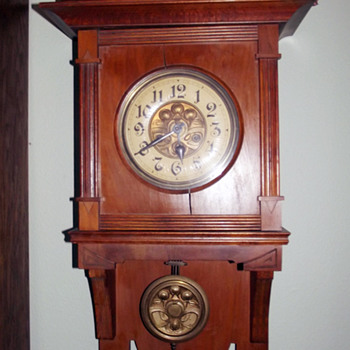 H.A.C. (Hamburg American Corporation) Open Well Wall Clock, 1906 - 1910 - Clocks