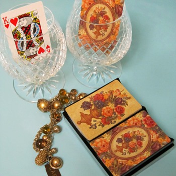 GRAPHICA Double-DECK Playing CARDS - VINTAGE ANTIQUE FLORA