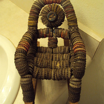 Bottle cap chair.